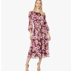 Anne Klein Long Sleeve Maxi Dress